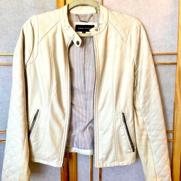 Black Rivet Faux Leather - Picture 2 of 4